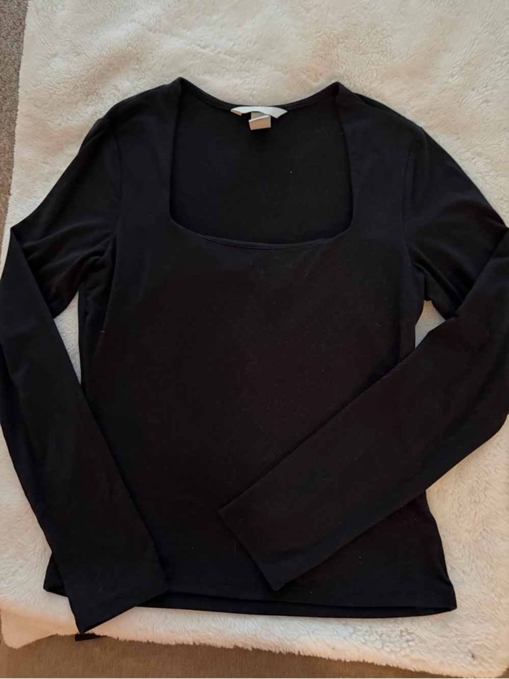 H&M Women's Black Top - Size S